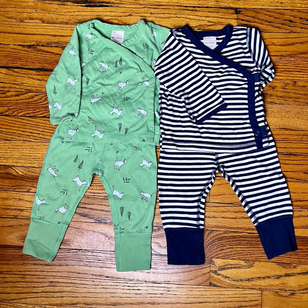 Hannah Andersson Kimono Pajamas Bundle Size 6 to 12 Months